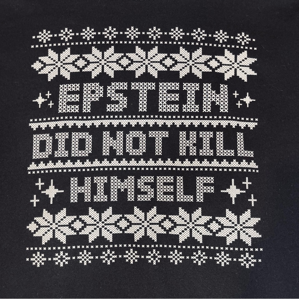 Epstein Did Not Kill Himself Meme Sweater – XL Gildan Unisex Graphic Sweatshirt - Picture 3 of 6